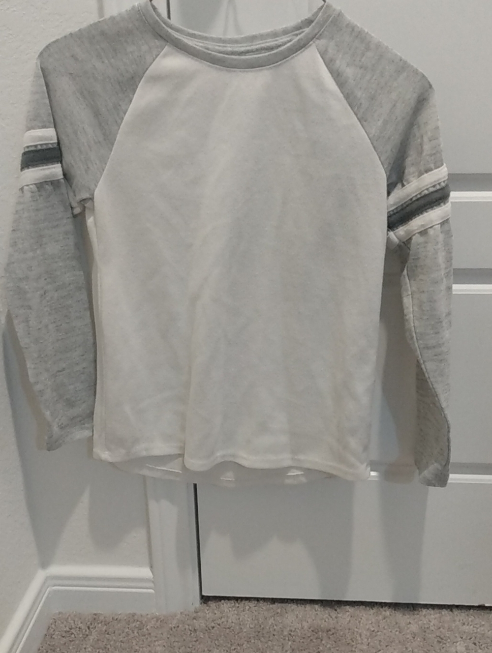wonder nation White Top with Light Gray Trim